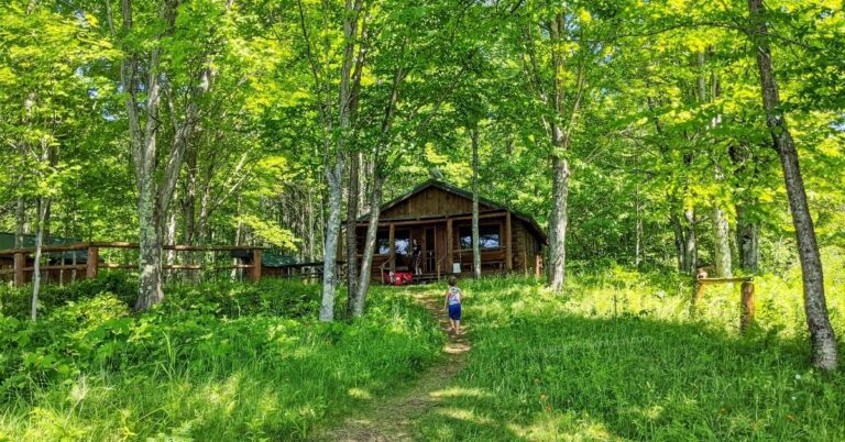 A Photo of the Cotten Cabin in the Porcupine Mountains of Upper Michigan