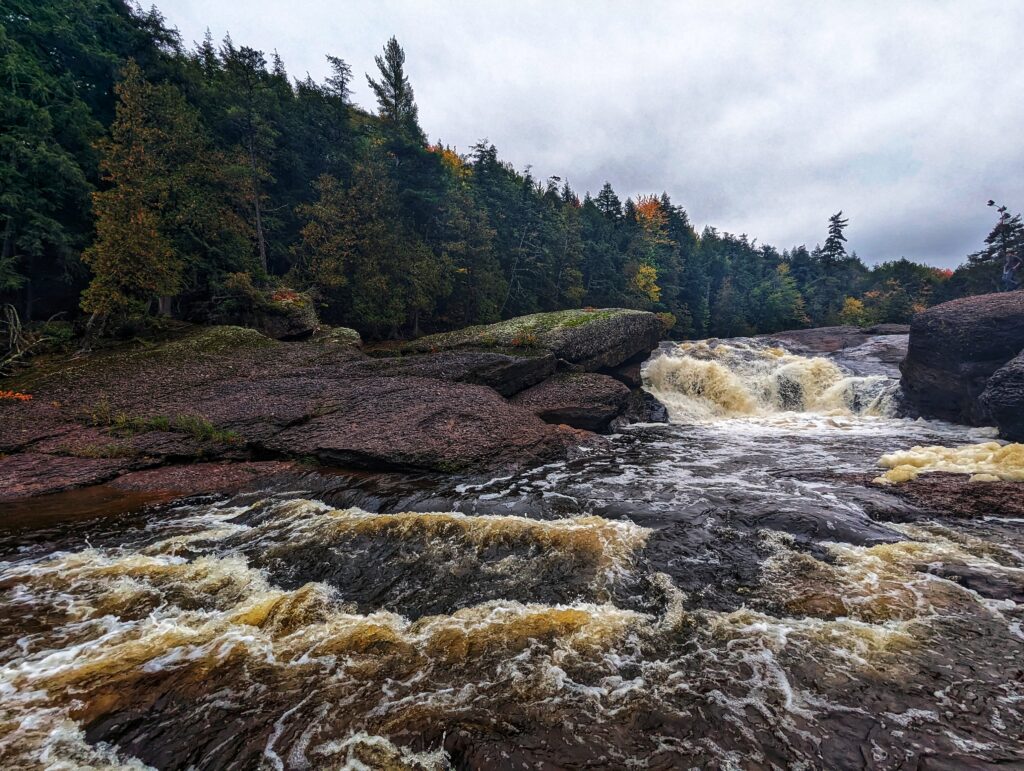Black River Falls in the Upper Peninsula of Michigan