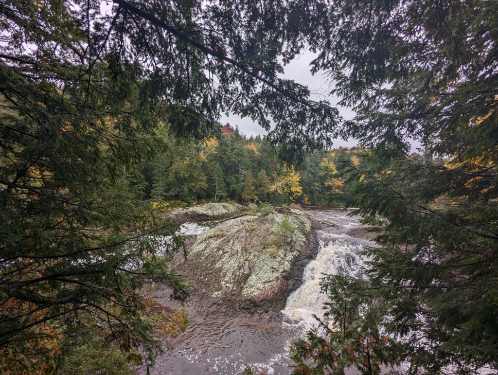 Black River Falls in the Upper Peninsula of Michigan